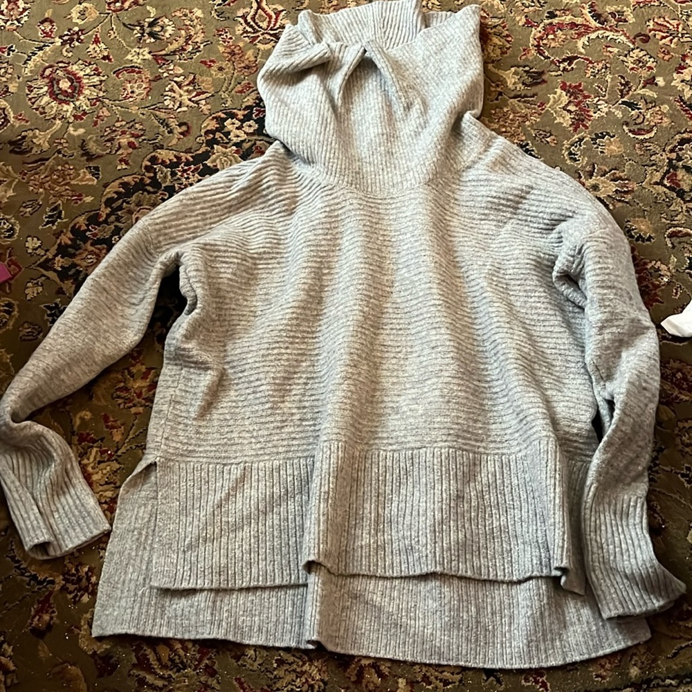 Grey turtleneck sweater brand- Time and Tru size-L